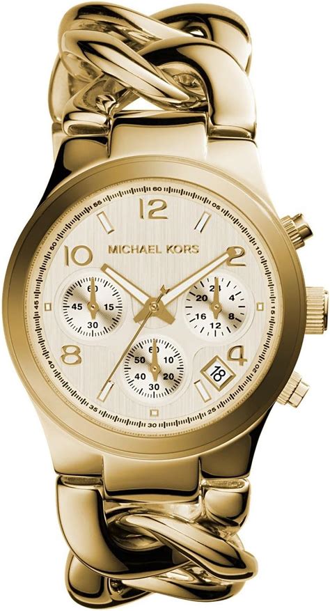 Michael Kors Women's Runway Gold Tone Link Watch MK3131